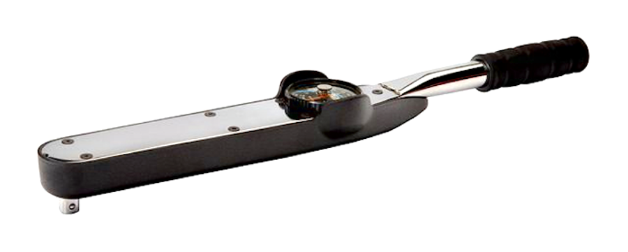 BAHCO mechanical dial torque wrench with dial, 3/8" 0-18 Nm