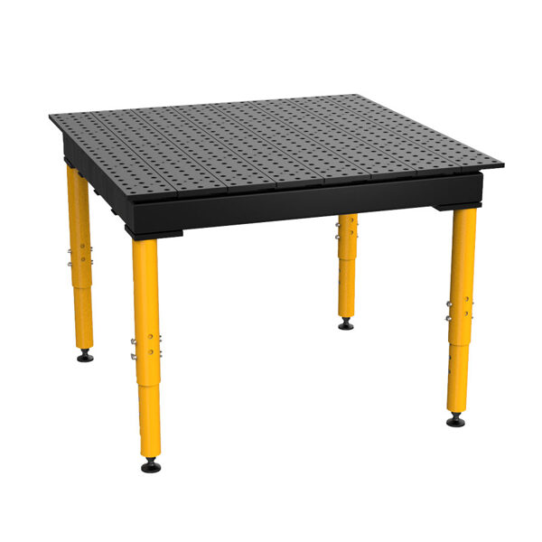 Metināšanas darba galds BuildPro MAX 1200X1200 mm, augstums regulējams 725-979 mm Nitrēts 