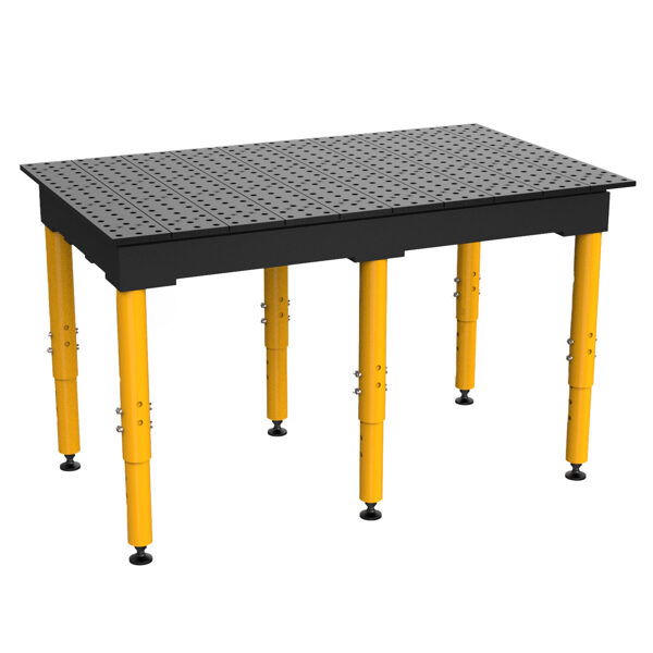 Metināšanas darba galds BuildPro MAX 1500X900 mm, augstums regulējams 725-979 mm Nitrēts