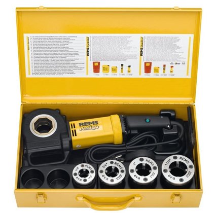 REMS Amigo Set. elektriskais vītņgriezis cauruļvītnēm R 1/2- 3/4-1-11/4''