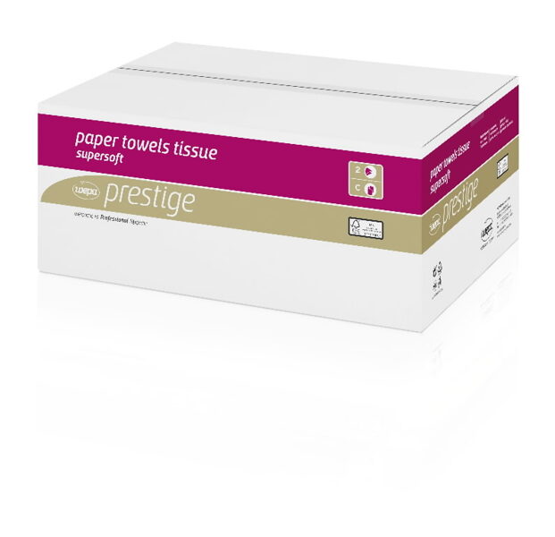 Paper towel Prestige/2-ply/23x33 cm/2880 sheets PT3, Wepa