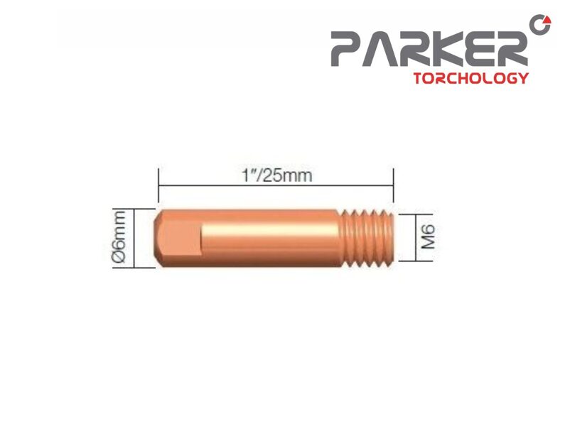 PARKER strāvas dīze M6 x 6 x 25 (MB15AK)