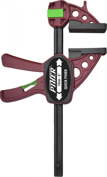 Piher vienas rokas mini ātrās fiksācijas spīles 8 x 45cm, maks. 150kg