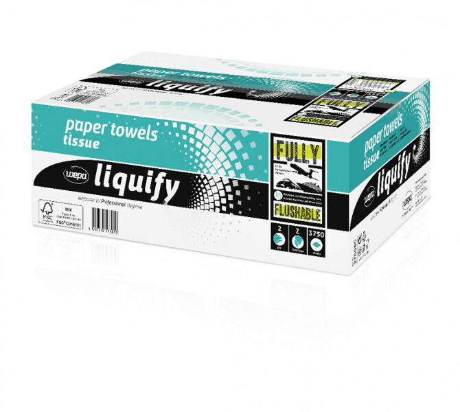 Roku dvielis Liquify/2-ply/20,6x24cm/3750 loksnes PT3, Wepa