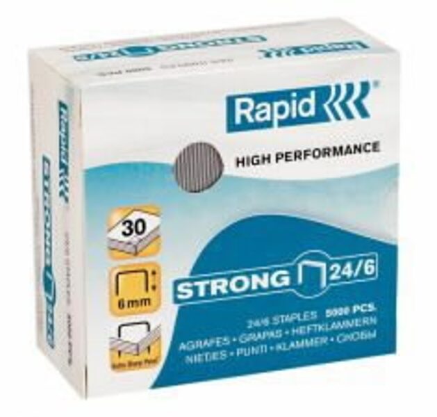 Staples 24/6, 5000 pcs., Rapid