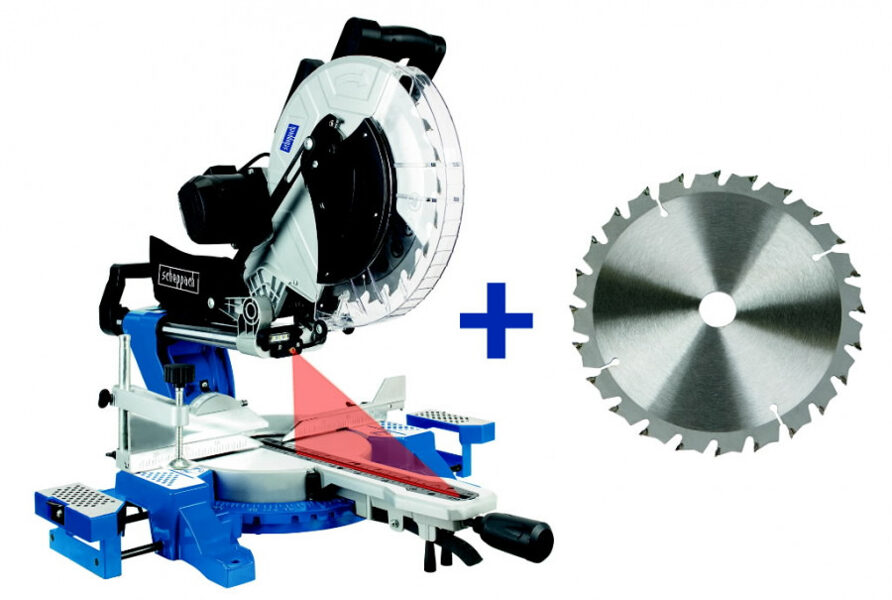 Šķērszāģis HM 140L + zāģa asmens, Scheppach