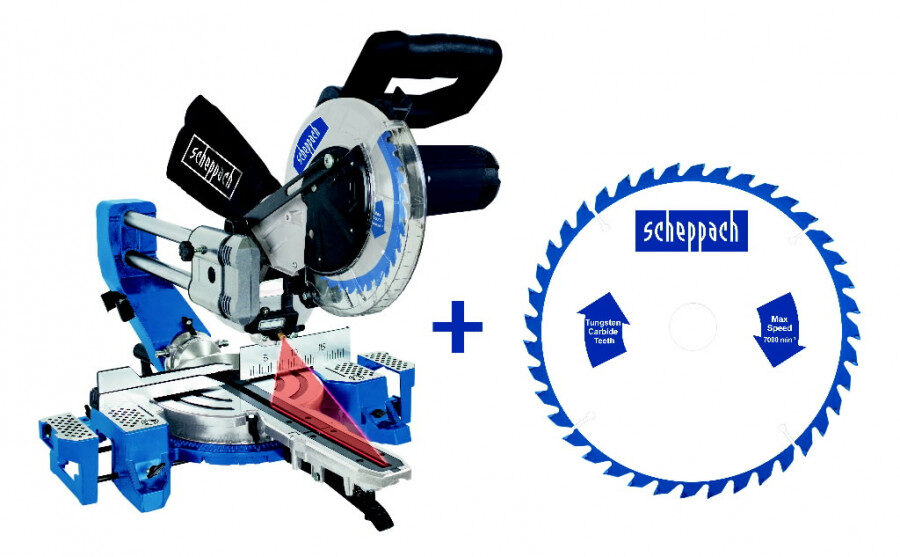 Šķērszāģis HM90SL + zāģa asmens, Scheppach