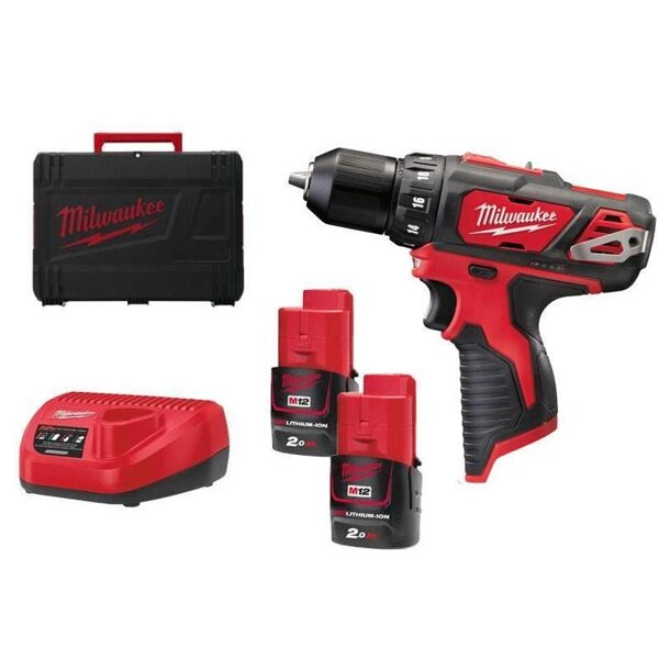 Skrūvmašīna/urbjmašīna akumulatora Milwaukee M12 BDD-202C