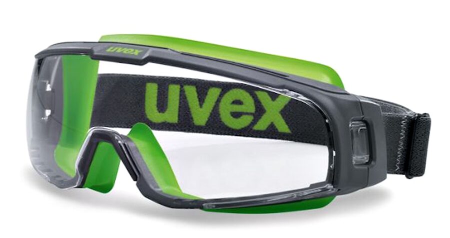 Slēgtā tipa aizsargbrilles UVEX U-Sonic, gaišā lēca, Supravision Excellence HC/AF