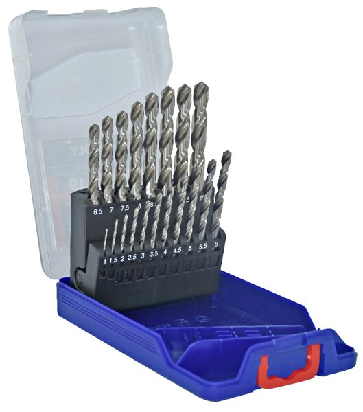 Tivoly urbju komplekts E HSS - 19.gab, Ø1-10mm, pilnīģi rūdīta mala