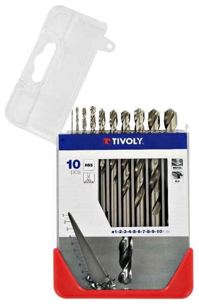 Tivoly urbju komplekts metālam HSS Clipster PRO - 10.gab, Ø1-10mm