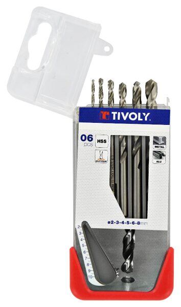 Tivoly urbju komplekts metālam HSS Clipster PRO - 6.gab, Ø2-8mm