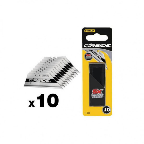 Trapezoid blade CARBIDE 10 pcs., Stanley