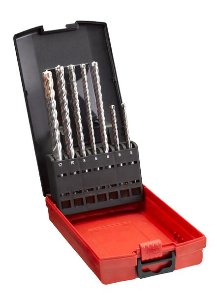 Urbju komplekts Milwaukee SDS-Plus MX4, 7-daļīgs