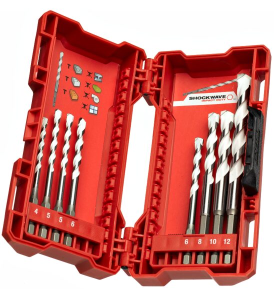 Urbju komplekts Milwaukee Shockwave Impact Duty, 8.gab