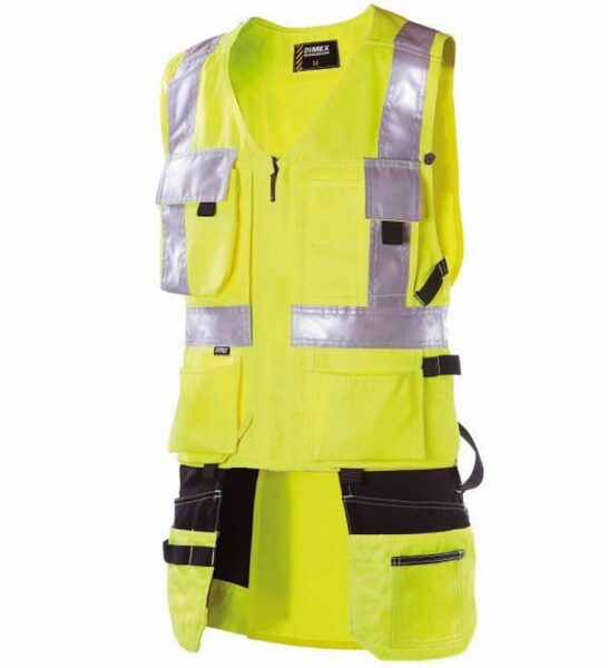 Veste 6320 ar atstarotājiem, dzeltena, Dimex