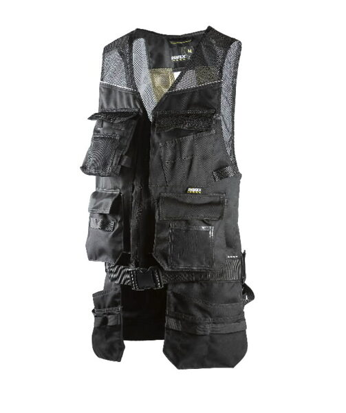 Veste ar kabatām 6078, melna/zaļa, Dimex