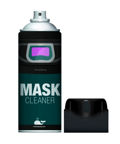 Аэрозоль для очистки сварочных масок WS Mask Cleaner 400мл, Whale Spray