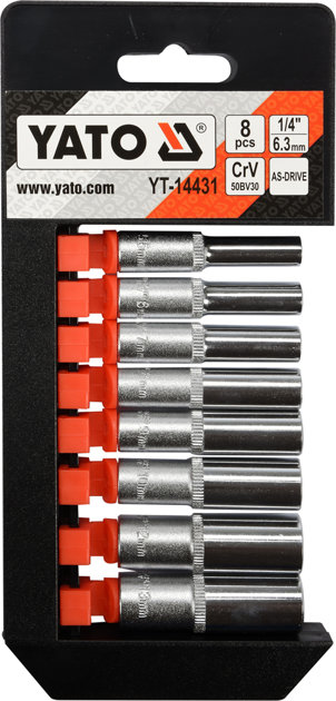 Tool key barrel set 1/4 8pcs. YATO YT-14431