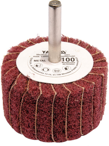 Lokšņu slīpēšanas diski ar flīsu YATO 50x30x6