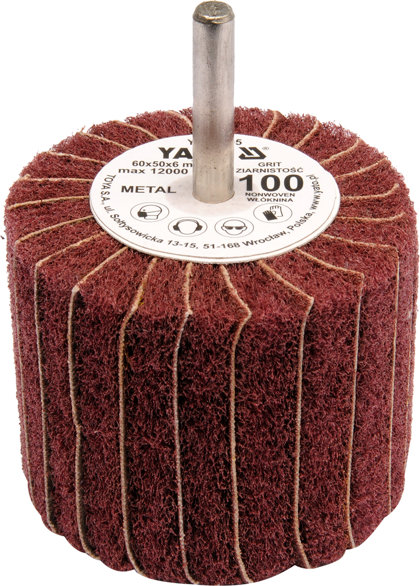 Lokšņu slīpēšanas diski ar flīsu YATO 60x50x6