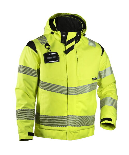 Ziemas jaka 6059 hi-viz, CL3, dzeltena/melna, Dimex