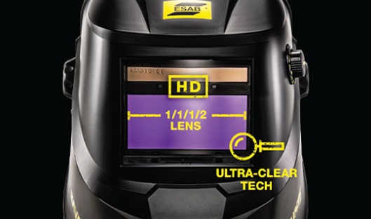 ESAB SAVAGE A40 YELLOW Schweißhelm – Automatik-Schweißmaske, Professionell, 9/13 Einstellung